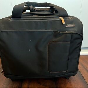 Briggs & Riley Black Expanable Rolling Briefcase Model VBR412X-4